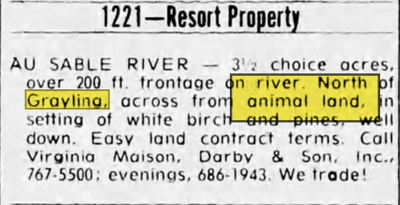 Animal Land - Sep 1973 For Sale